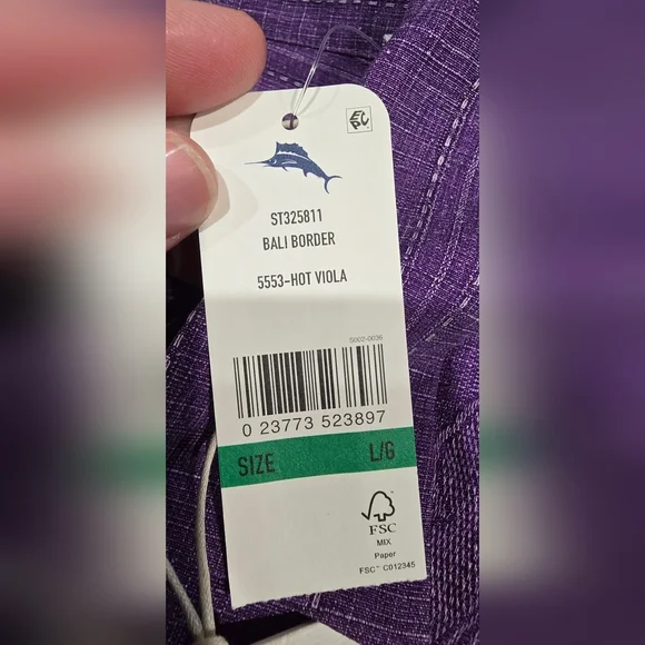 Tommy Bahama Bali Border Floral Jacquard Short Sleeve Silk Button Up Size Large - Picture 3 of 8